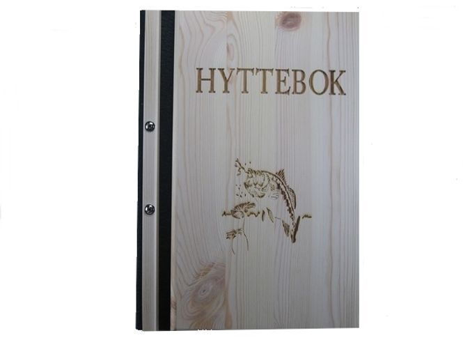Hovedbilde 4001. Hyttebok tre, motiv fisk