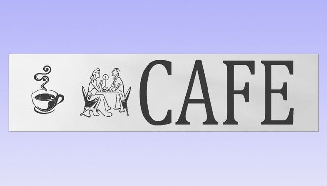 Hovedbilde Cafe skilt