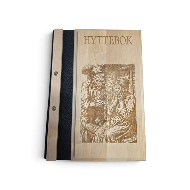 Hovedbilde 4023 A Hyttebok med motiv, Mann- Dame